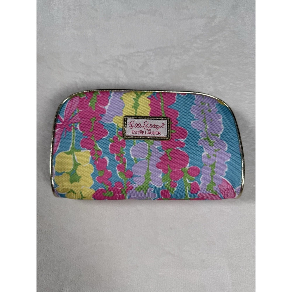 Estee Lauder Floral Cosmetic Makeup Bag by Lilly Pulitzer Design #02
